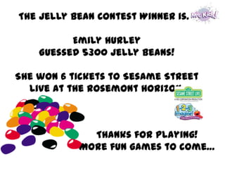 Jelly bean contest winner 041312