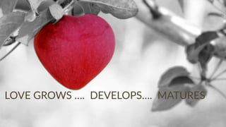 Copyright © 2017 JEM 9http://jem9.com/
LOVE GROWS …. DEVELOPS…. MATURES
 