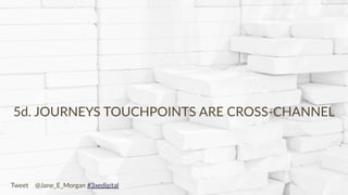 Copyright © 2017 JEM 9http://jem9.com/
5d. JOURNEYS TOUCHPOINTS ARE CROSS-CHANNEL
Tweet @Jane_E_Morgan #3xedigital
 