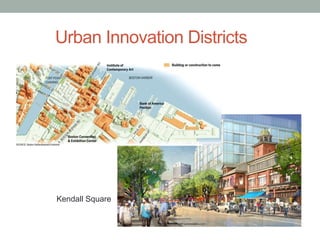 Urban Innovation Districts
Kendall Square
 