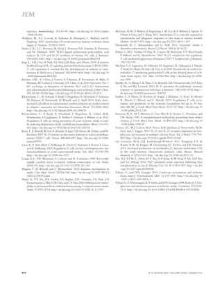 rejection. Immunobiology. 214:41–49. http://dx.doi.org/10.1016/j.imbio 
.2008.04.004 
Hedtjärn, M., A.L. Leverin, K. Eriksson, K. Blomgren, C. Mallard, and H. 
Hagberg. 2002. Interleukin-18 involvement in hypoxic-ischemic brain 
injury. J. Neurosci. 22:5910–5919. 
Holm, C.K., C.C. Petersen, M. Hvid, L. Petersen, S.R. Paludan, B. Deleuran, 
and M. Hokland. 2009. TLR3 ligand polyinosinic:polycytidylic acid 
induces IL-17A and IL-21 synthesis in human Th cells. J. Immunol. 
183:4422–4431. http://dx.doi.org/10.4049/jimmunol.0804318 
Jang, E., S.H. Cho, H. Park, D.J. Paik, J.M. Kim, and J. Youn. 2009. A positive 
feedback loop of IL-21 signaling provoked by homeostatic CD4+CD25- 
T cell expansion is essential for the development of arthritis in auto­immune 
K/BxN mice. J. Immunol. 182:4649–4656. http://dx.doi.org/10 
.4049/jimmunol.0804350 
Kintner, D.B., X. Chen, J. Currie, V. Chanana, P. Ferrazzano, A. Baba, T. 
Matsuda, M. Cohen, J. Orlowski, S.Y. Chiu, et al. 2010. Excessive Na+/ 
H+ exchange in disruption of dendritic Na+ and Ca2+ homeostasis 
and mitochondrial dysfunction following in vitro ischemia. J. Biol. Chem. 
285:35155–35168. http://dx.doi.org/10.1074/jbc.M110.101212 
Kleinschnitz, C., N. Schwab, P. Kraft, I. Hagedorn, A. Dreykluft, T. Schwarz, 
M. Austinat, B. Nieswandt, H. Wiendl, and G. Stoll. 2010. Early detri-mental 
T-cell effects in experimental cerebral ischemia are neither related 
to adaptive immunity nor thrombus formation. Blood. 115:3835–3842. 
http://dx.doi.org/10.1182/blood-2009-10-249078 
Kleinschnitz, C., P. Kraft, A. Dreykluft, I. Hagedorn, K. Göbel, M.K. 
Schuhmann, F. Langhauser, X. Helluy, T. Schwarz, S. Bittner, et al. 2013. 
Regulatory T cells are strong promoters of acute ischemic stroke in mice 
by inducing dysfunction of the cerebral microvasculature. Blood. 121:679– 
691. http://dx.doi.org/10.1182/blood-2012-04-426734 
Korn, T., E. Bettelli, W. Gao, A. Awasthi, A. Jäger, T.B. Strom, M. Oukka, and V.K. 
Kuchroo. 2007. IL-21 initiates an alternative pathway to induce proinflam-matory 
T(H)17 cells. Nature. 448:484–487. http://dx.doi.org/10.1038/ 
nature05970 
Liesz, A., E. Suri-Payer, C. Veltkamp, H. Doerr, C. Sommer, S. Rivest, T. Giese, 
and R. Veltkamp. 2009. Regulatory T cells are key cerebroprotective im-munomodulators 
in acute experimental stroke. Nat. Med. 15:192–199. 
http://dx.doi.org/10.1038/nm.1927 
Longa, E.Z., P.R. Weinstein, S. Carlson, and R. Cummins. 1989. Reversible 
middle cerebral artery occlusion without craniectomy in rats. Stroke. 
20:84–91. http://dx.doi.org/10.1161/01.STR.20.1.84 
Magnus, T., H. Wiendl, and C. Kleinschnitz. 2012. Immune mechanisms of 
stroke. Curr. Opin. Neurol. 25:334–340. http://dx.doi.org/10.1097/WCO 
.0b013e328352ede6 
Majid, A., Y.Y. He, J.M. Gidday, S.S. Kaplan, E.R. Gonzales, T.S. Park, J.D. 
Fenstermacher, L. Wei, D.W. Choi, and C.Y. Hsu. 2000. Differences in vulner-ability 
to permanent focal cerebral ischemia among 3 common mouse strains. 
Stroke. 31:2707–2714. http://dx.doi.org/10.1161/01.STR.31.11.2707 
McGuire, H.M., S. Walters, A. Vogelzang, C.M. Lee, K.E. Webster, J. Sprent, D. 
Christ, S. Grey, and C. King. 2011. Interleukin-21 is critically required in 
autoimmune and allogeneic responses to islet tissue in murine models. 
Diabetes. 60:867–875. http://dx.doi.org/10.2337/db10-1157 
Nieswandt, B., C. Kleinschnitz, and G. Stoll. 2011. Ischaemic stroke: a 
thrombo-inflammatory disease? J. Physiol. 589:4115–4123. 
Peluso, I., M.C. Fantini, D. Fina, R. Caruso, M. Boirivant, T.T. MacDonald, 
F. Pallone, and G. Monteleone. 2007. IL-21 counteracts the regulatory 
T cell-mediated suppression of human CD4+ T lymphocytes. J. Immunol. 
178:732–739. 
Shichita, T., Y. Sugiyama, H. Ooboshi, H. Sugimori, R. Nakagawa, I. Takada, 
T. Iwaki, Y. Okada, M. Iida, D.J. Cua, et al. 2009. Pivotal role of cerebral in-terleukin- 
17-producing gammadeltaT cells in the delayed phase of isch-emic 
brain injury. Nat. Med. 15:946–950. http://dx.doi.org/10.1038/ 
nm.1999 
Spolski, R., L. Wang, C.K. Wan, C.A. Bonville, J.B. Domachowske, H.P. Kim, 
Z. Yu, and W.J. Leonard. 2012. IL-21 promotes the pathologic immune 
response to pneumovirus infection. J. Immunol. 188:1924–1932. http:// 
dx.doi.org/10.4049/jimmunol.1100767 
Stubbe, T., F. Ebner, D. Richter, O. Engel, J. Klehmet, G. Royl, A. Meisel, 
R. Nitsch, C. Meisel, and C. Brandt. 2013. Regulatory T cells accu-mulate 
and proliferate in the ischemic hemisphere for up to 30 days 
after MCAO. J. Cereb. Blood Flow Metab. 33:37–47. http://dx.doi.org/10 
.1038/jcbfm.2012.128 
Swanson, R.A., M.T. Morton, G. Tsao-Wu, R.A. Savalos, C. Davidson, and 
F.R. Sharp. 1990. A semiautomated method for measuring brain infarct 
volume. J. Cereb. Blood Flow Metab. 10:290–293. http://dx.doi.org/10 
.1038/jcbfm.1990.47 
Tzartos, J.S., M.J. Craner, M.A. Friese, K.B. Jakobsen, J. Newcombe, M.M. 
Esiri, and L. Fugger. 2011. IL-21 and IL-21 receptor expression in lym-phocytes 
and neurons in multiple sclerosis brain. Am. J. Pathol. 178:794– 
802. http://dx.doi.org/10.1016/j.ajpath.2010.10.043 
van Leeuwen, M.A., D.J. Lindenbergh-Kortleve, H.C. Raatgeep, L.F. de 
Ruiter, R.R. de Krijger, M. Groeneweg, J.C. Escher, and J.N. Samsom. 
2013. Increased production of interleukin-21, but not interleukin-17A, 
in the small intestine characterizes pediatric celiac disease. Mucosal 
Immunol. 6:1202–1213. http://dx.doi.org/10.1038/mi.2013.19 
Xie, X.J., Y.F. Ye, L. Zhou, H.Y. Xie, G.P. Jiang, X.W. Feng, Y. He, Q.F. Xie, 
and S.S. Zheng. 2010. Th17 promotes acute rejection following liver 
transplantation in rats. J. Zhejiang Univ. Sci. B. 11:819–827. http://dx.doi 
.org/10.1631/jzus.B1000030 
Yilmaz, G., and D.N. Granger. 2010. Leukocyte recruitment and ischemic 
brain injury. Neuromolecular Med. 12:193–204. http://dx.doi.org/10 
.1007/s12017-009-8074-1 
Yilmaz, G., T.V. Arumugam, K.Y. Stokes, and D.N. Granger. 2006. Role of T lym-phocytes 
and interferon-gamma in ischemic stroke. Circulation. 113:2105– 
2112. http://dx.doi.org/10.1161/CIRCULATIONAHA.105.593046 
604 IL-21 promotes brain injury after stroke | Clarkson et al. 
 