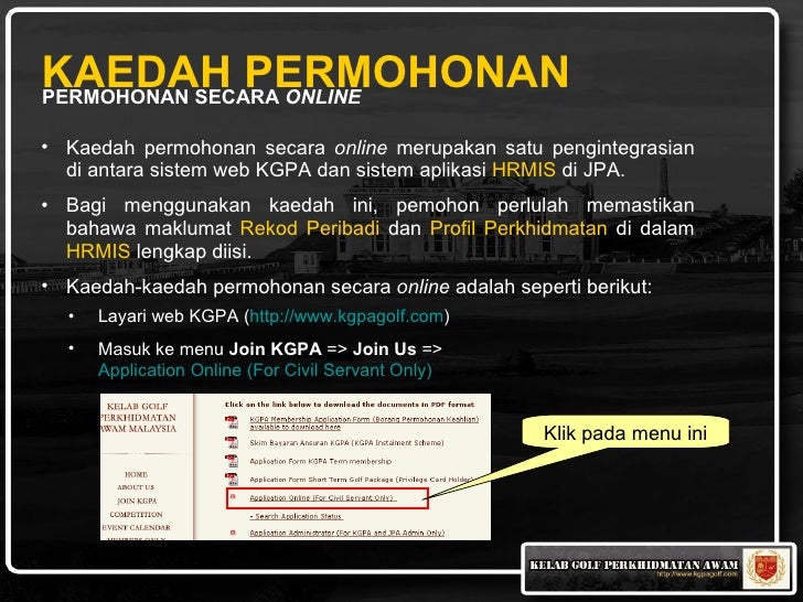 Jemputan Keahlian Kelab Golf Perkhidmatan Awam Kepada 