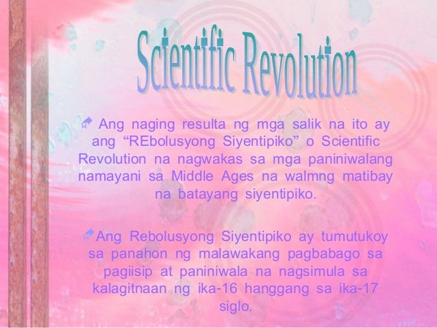 Scientific Revolution At Age Of Enlightment