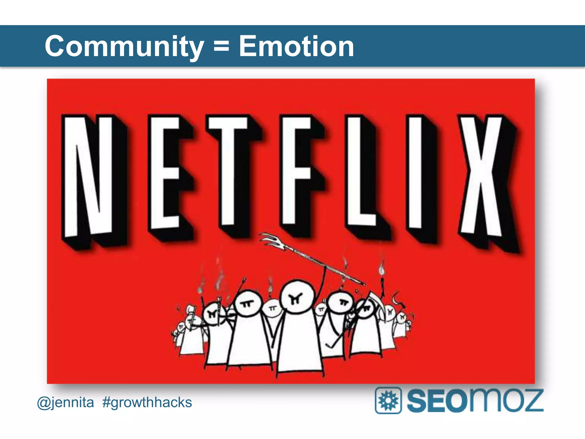 Community = Emotion




@jennita #growthhacks
 