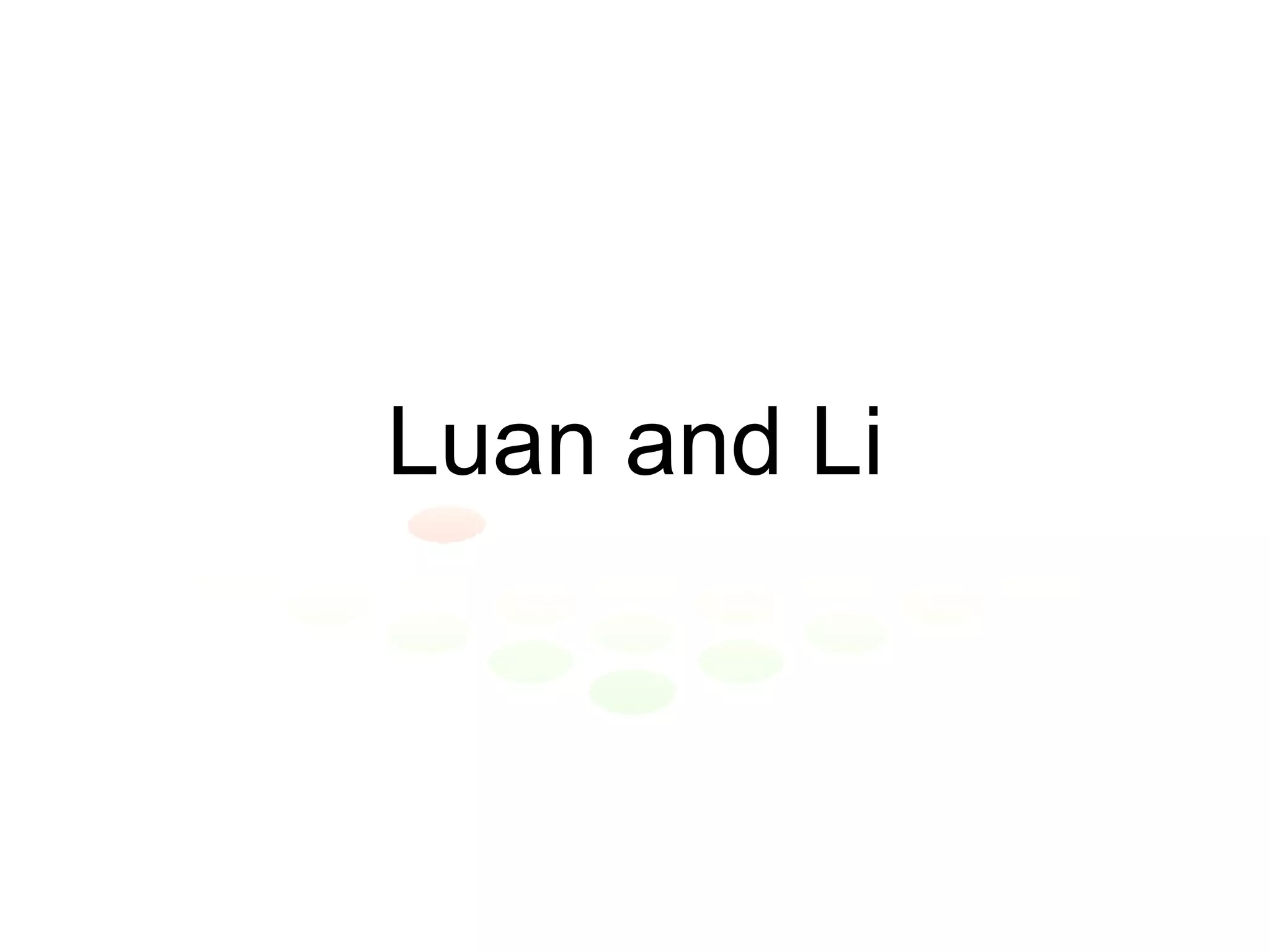 Luan and Li 