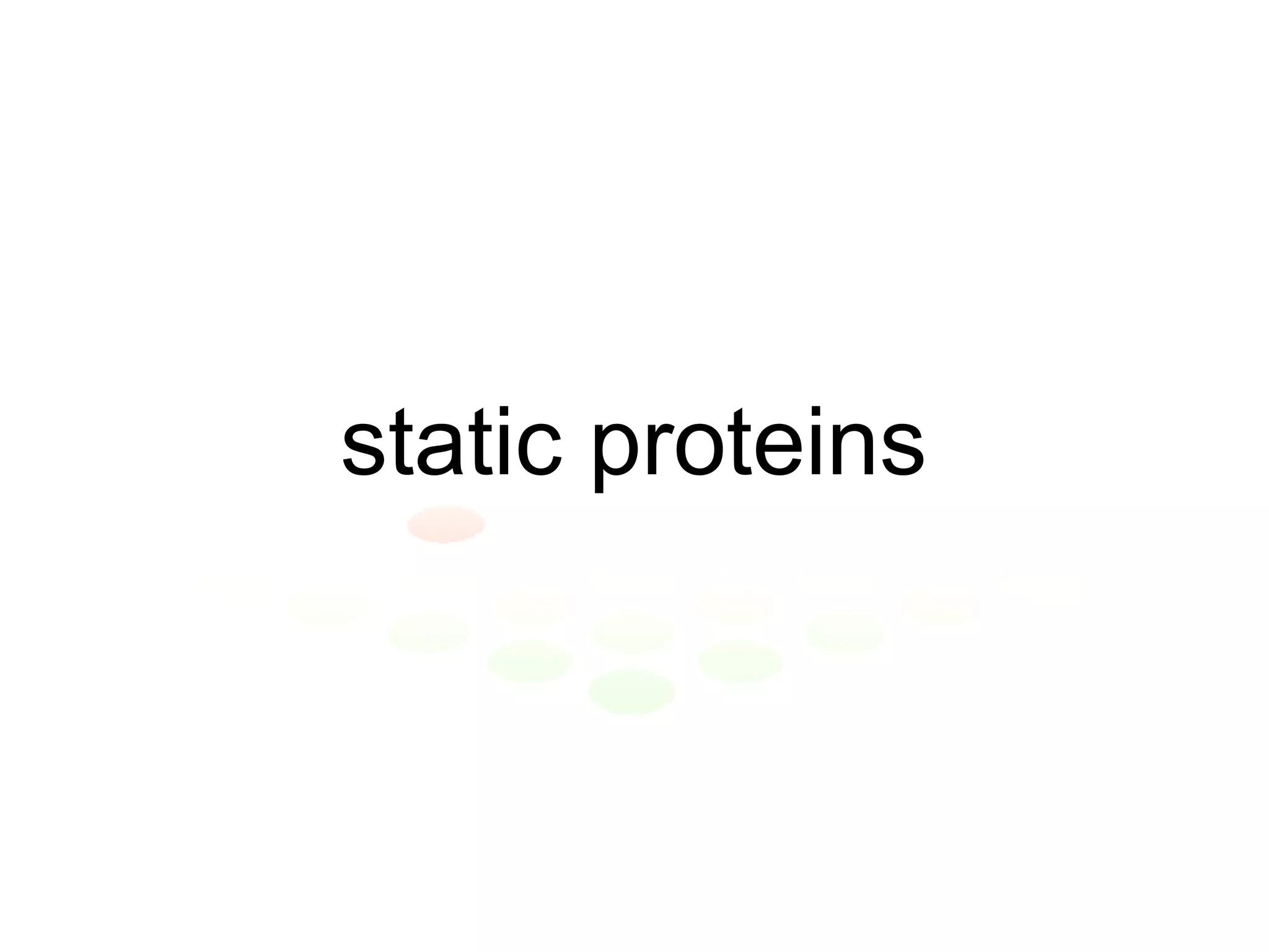 static proteins 