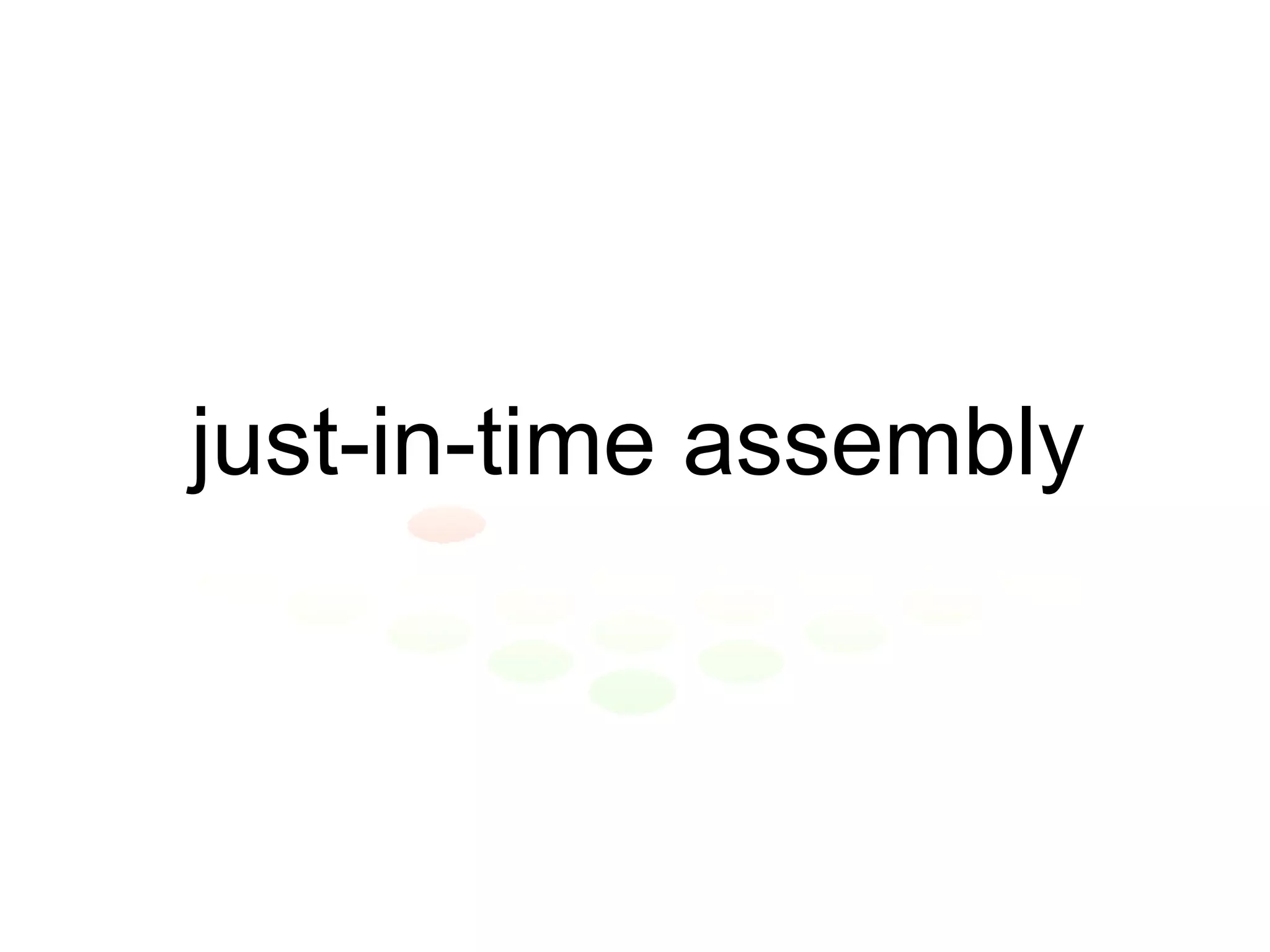 just-in-time assembly 