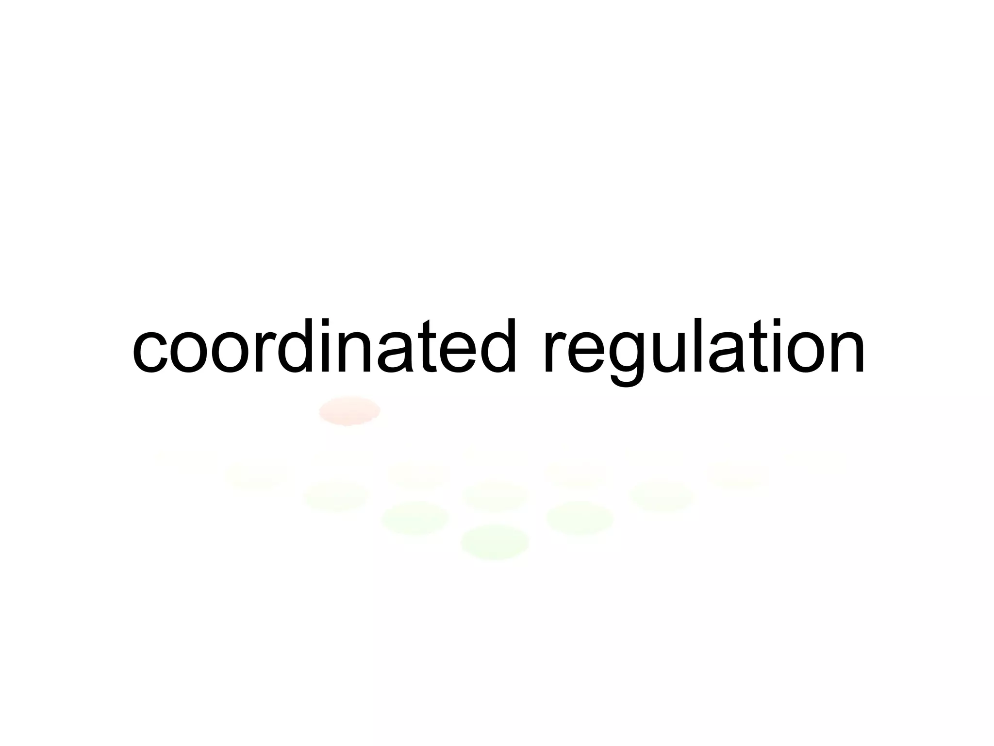 coordinated regulation 