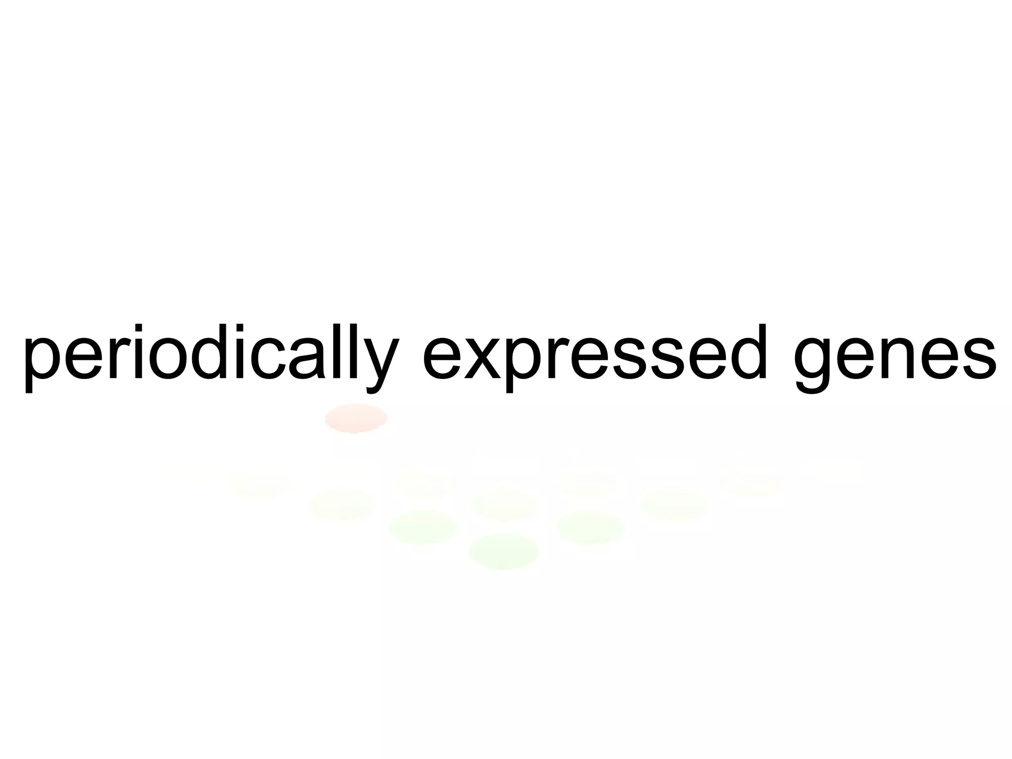 periodically expressed genes 