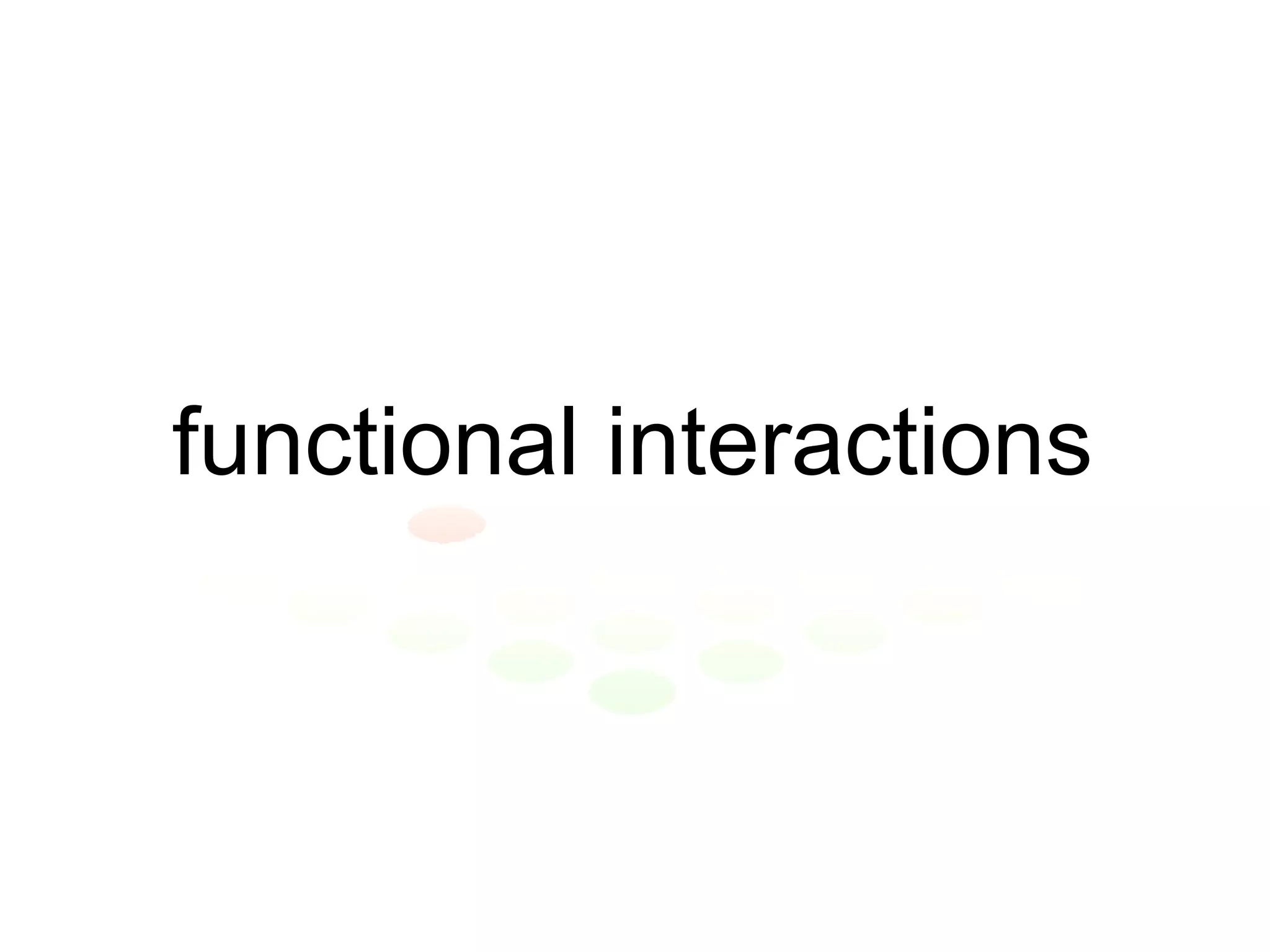 functional interactions 
