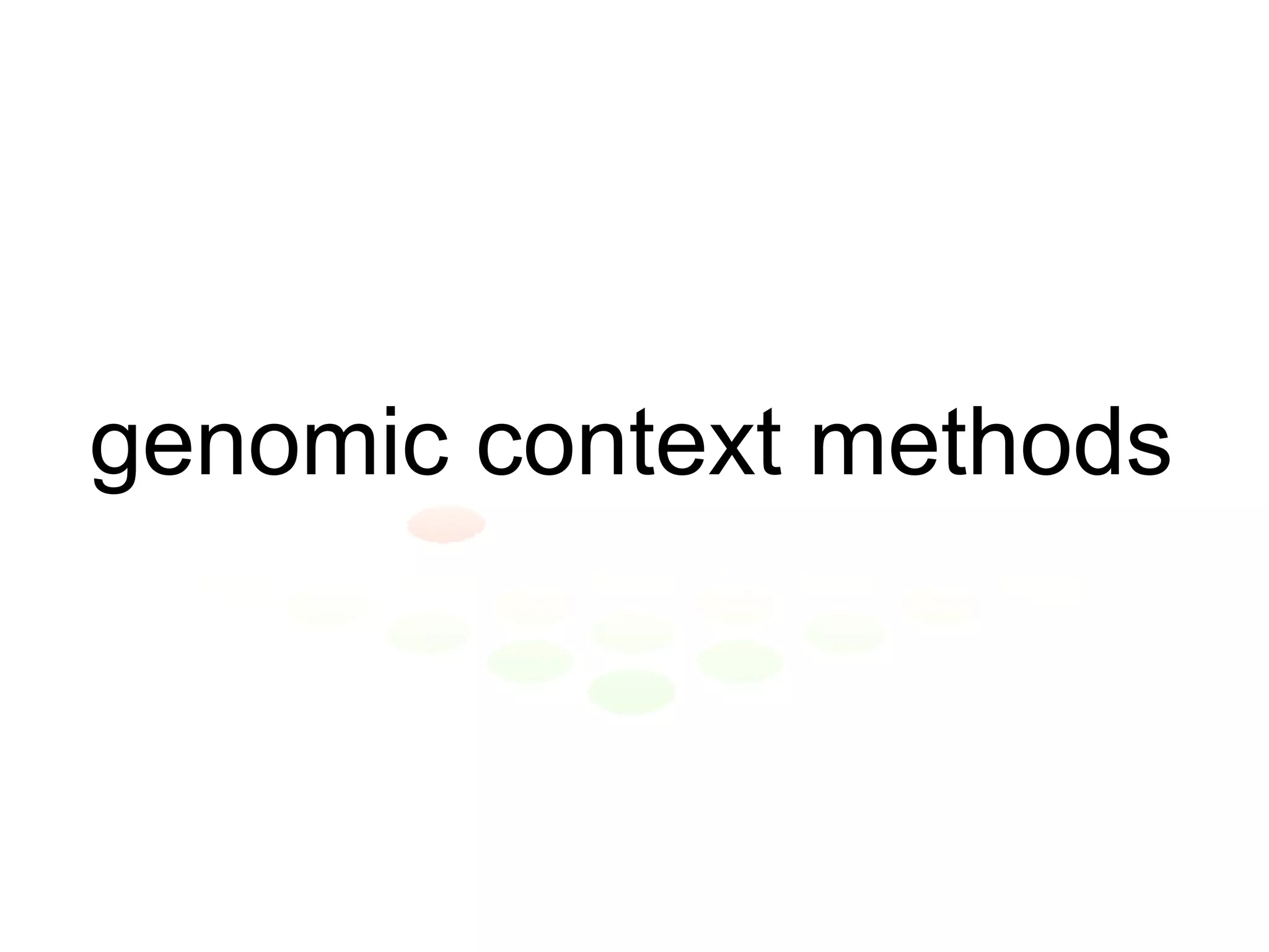genomic context methods 