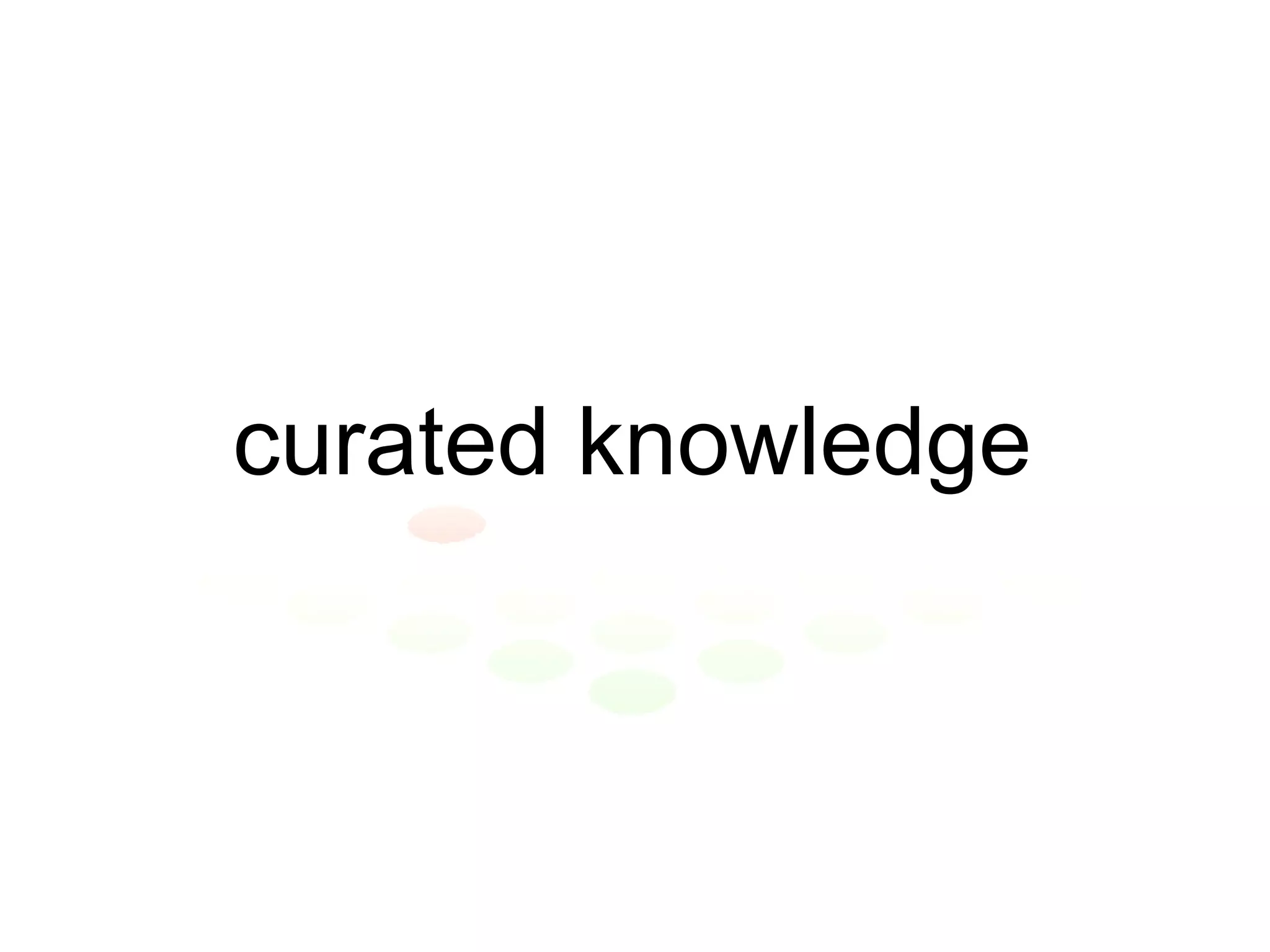 curated knowledge 