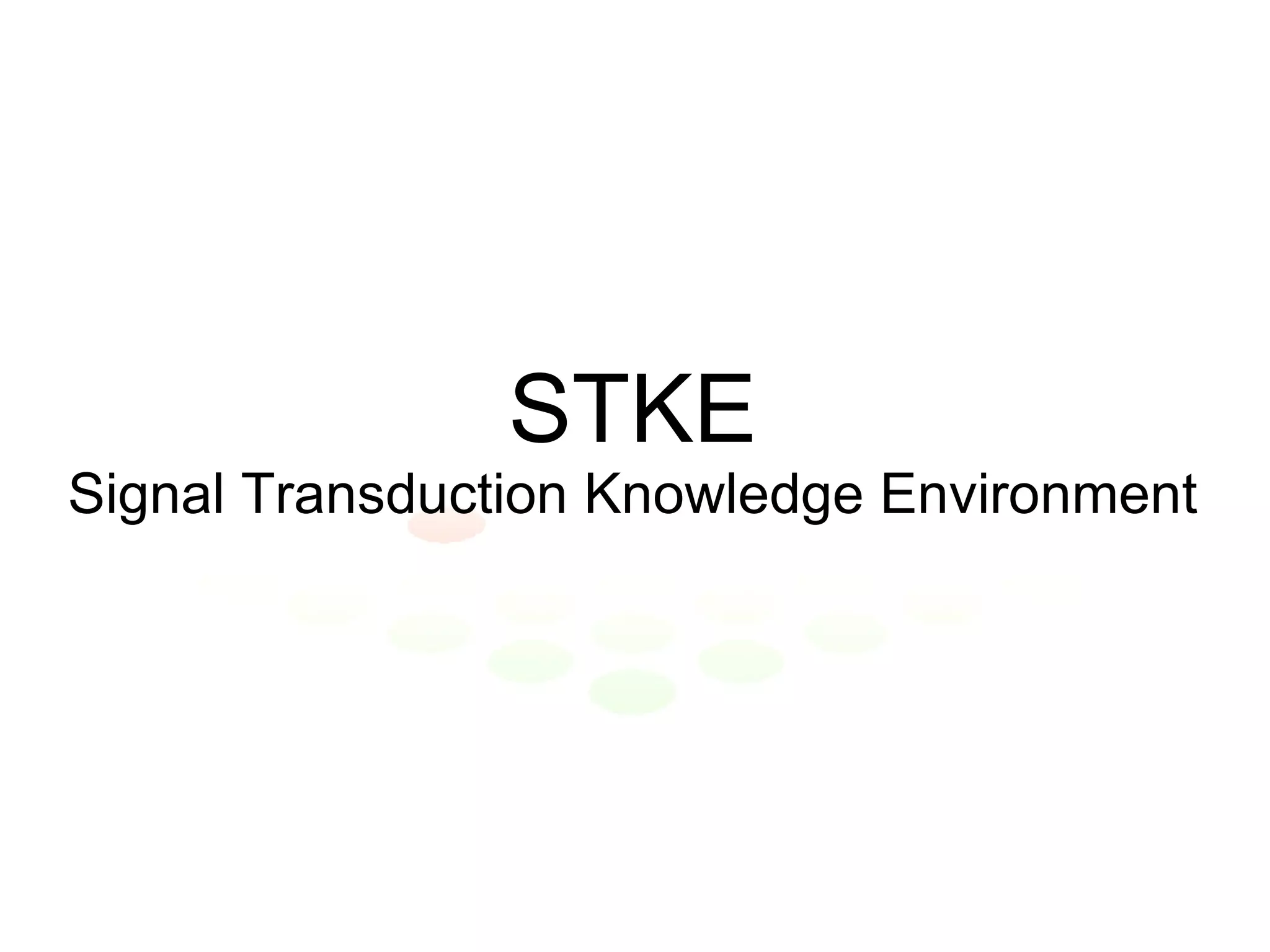 STKE Signal Transduction Knowledge Environment 