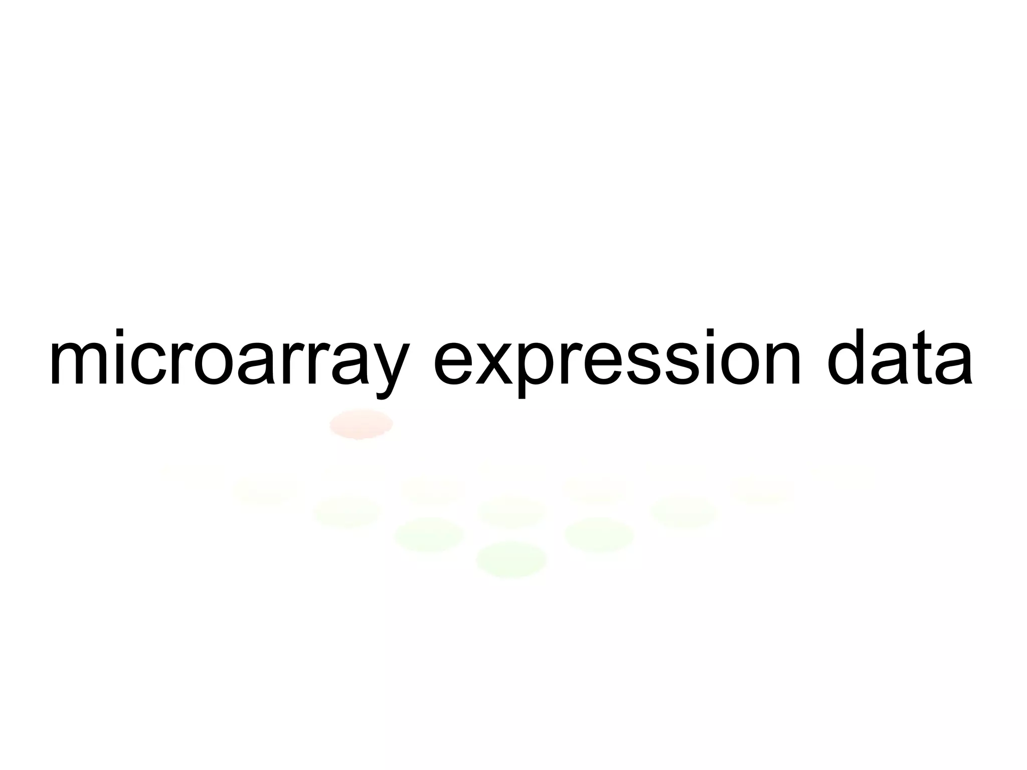 microarray expression data 