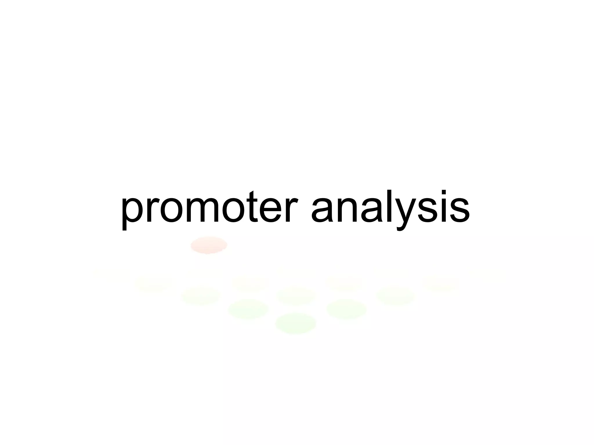 promoter analysis 