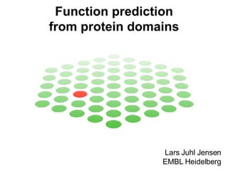 Function prediction from protein domains Lars Juhl Jensen EMBL Heidelberg 