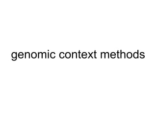 genomic context methods 