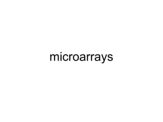 microarrays 