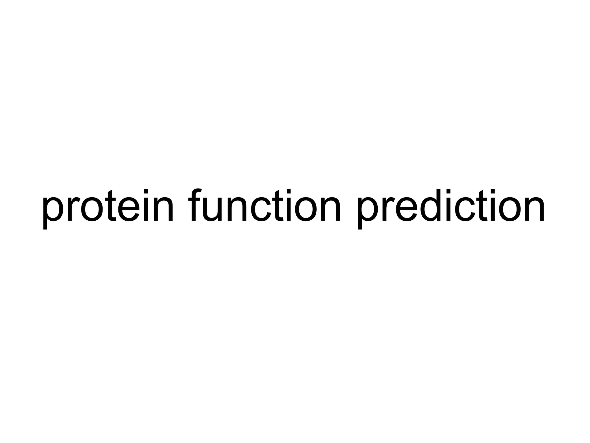 protein function prediction 
