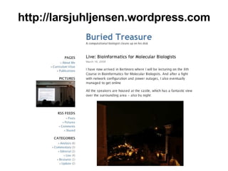 http://larsjuhljensen.wordpress.com 