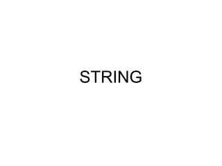 STRING 