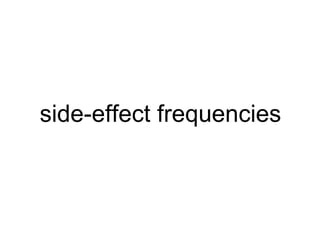 side-effect frequencies 
