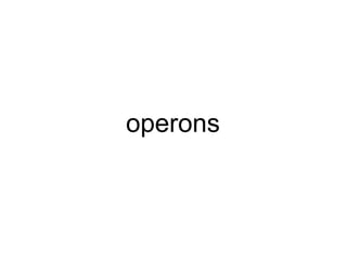 operons 