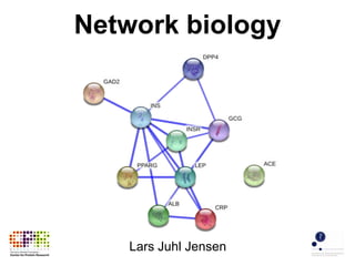 Network biology
Lars Juhl Jensen
 