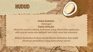 Jenayah Dalam Islam yang terkandung dalam | PDF