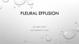 jenefa pleural effusion.pptx usefulness namaste | PPTX