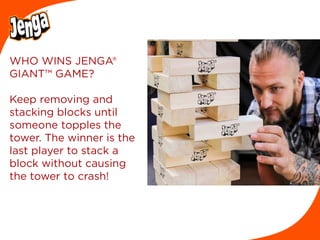 Jenga® GIANT™ JS7 Hardwood Game (can stack 5'+)
