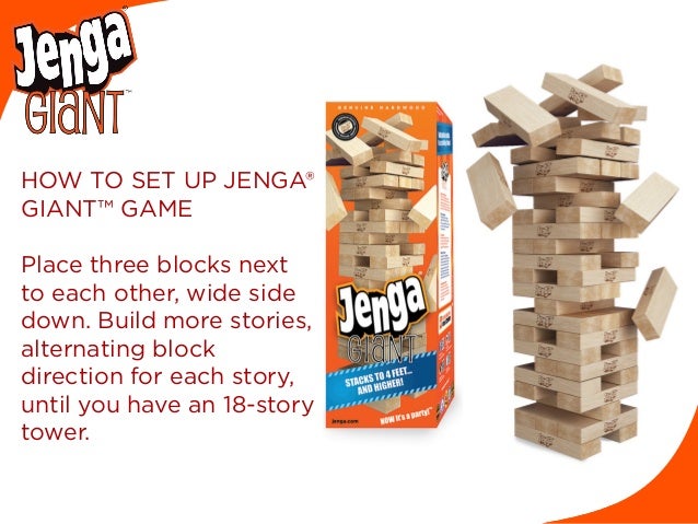 How to play your Jenga® GIANT™ with the standard rules
