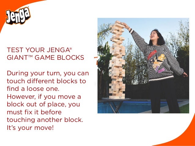 How to play your Jenga® GIANT™ with the standard rules