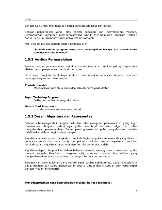 Pengenalan pemrograman komputer