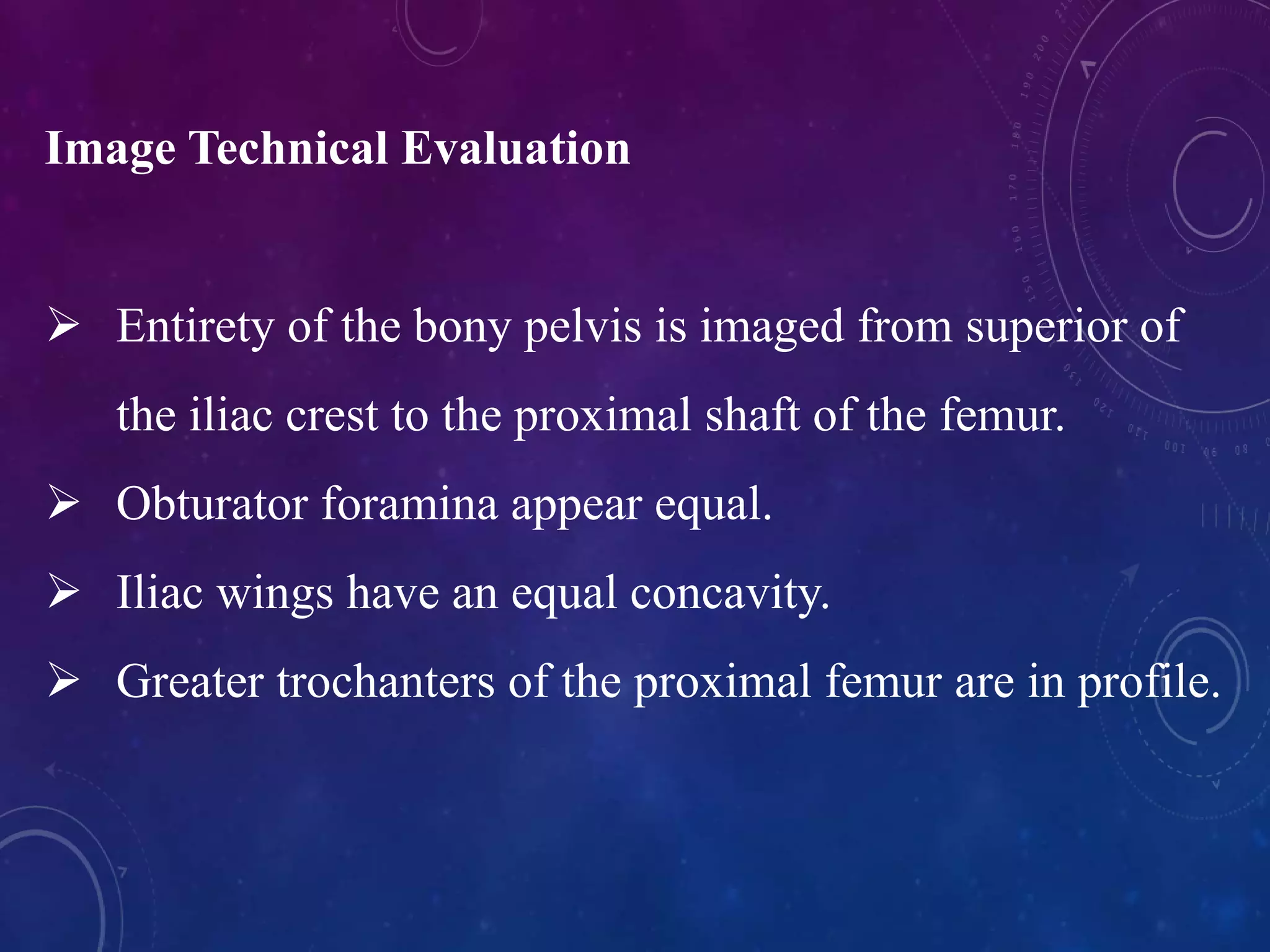 X-RAY PELVIS PROJECTIONS | PPTX