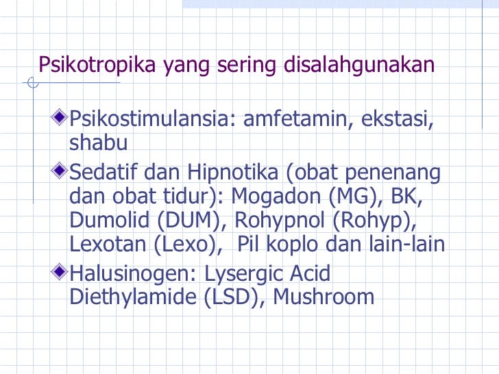 Jenis Jenis Napza