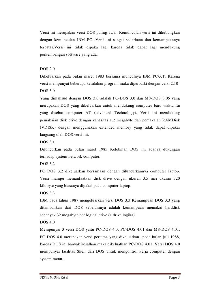 Sistem operasi pc