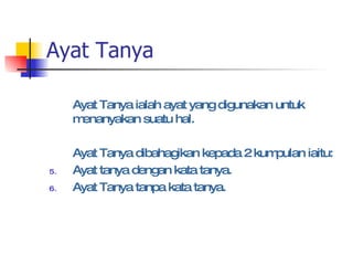 Jenis Jenis Ayat | PPT