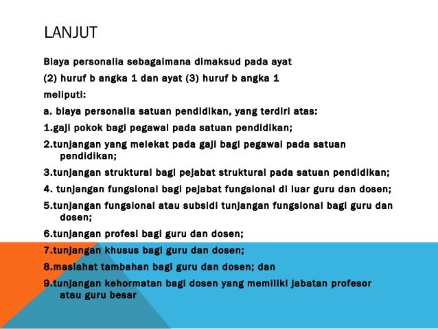 Jenis Jenis Biaya Pendidikan