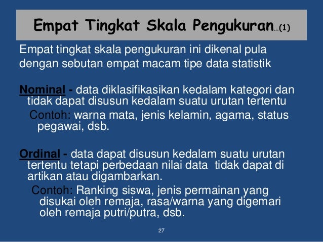 Jenis jenis data dan teknik pengumpulan data