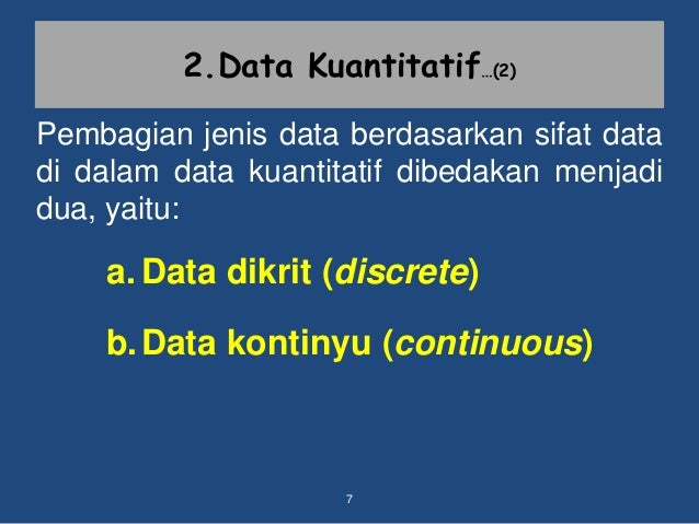 Jenis jenis data dan teknik pengumpulan data