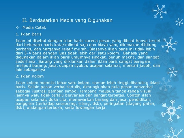 Jenis jenis iklan lp3 i