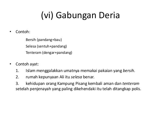 Jenis Jenis Kata Adjektif