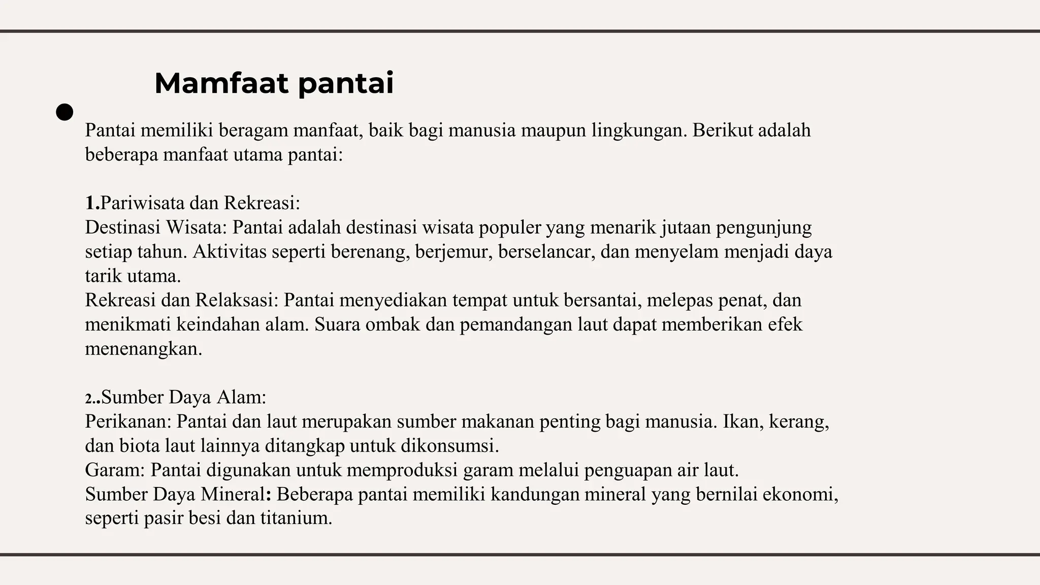 Rekayasa pantai dan rawa, Jenis-jenis pantai, contoh pantai yang ada di ...