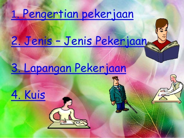 Jenis Jenis Pekerjaan Kelas Iii Sd