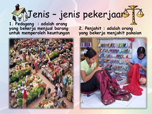 Jenis Jenis Pekerjaan Kelas Iii Sd