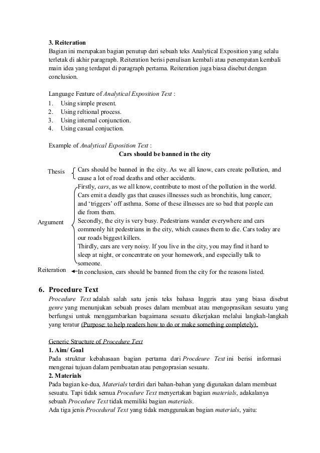 Jenis Jenis Teks Dalam Bahasa Inggris