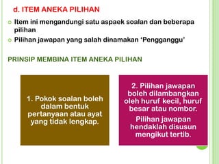 Jenis Jenis Ujian Objektif