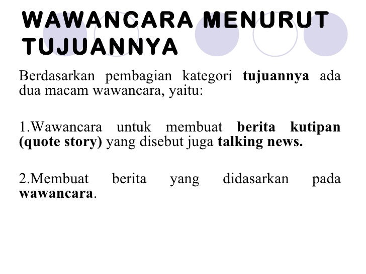 Jenis Jenis Wawancara 2