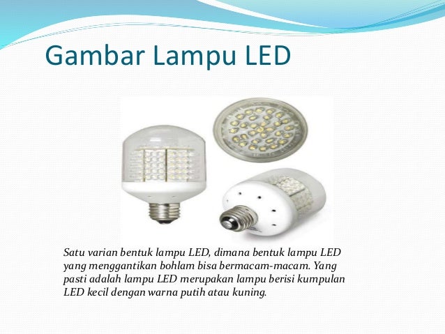 Jenis lampu Jenis lampu